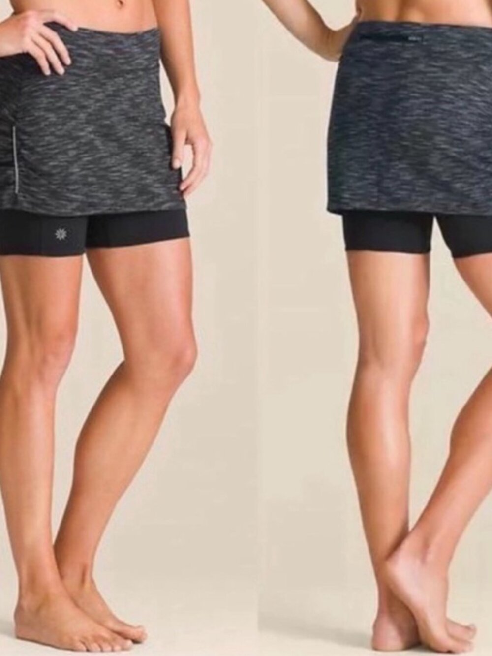 Athleta Contender 2-in-1 Skort Skirt Shorts  - Medium